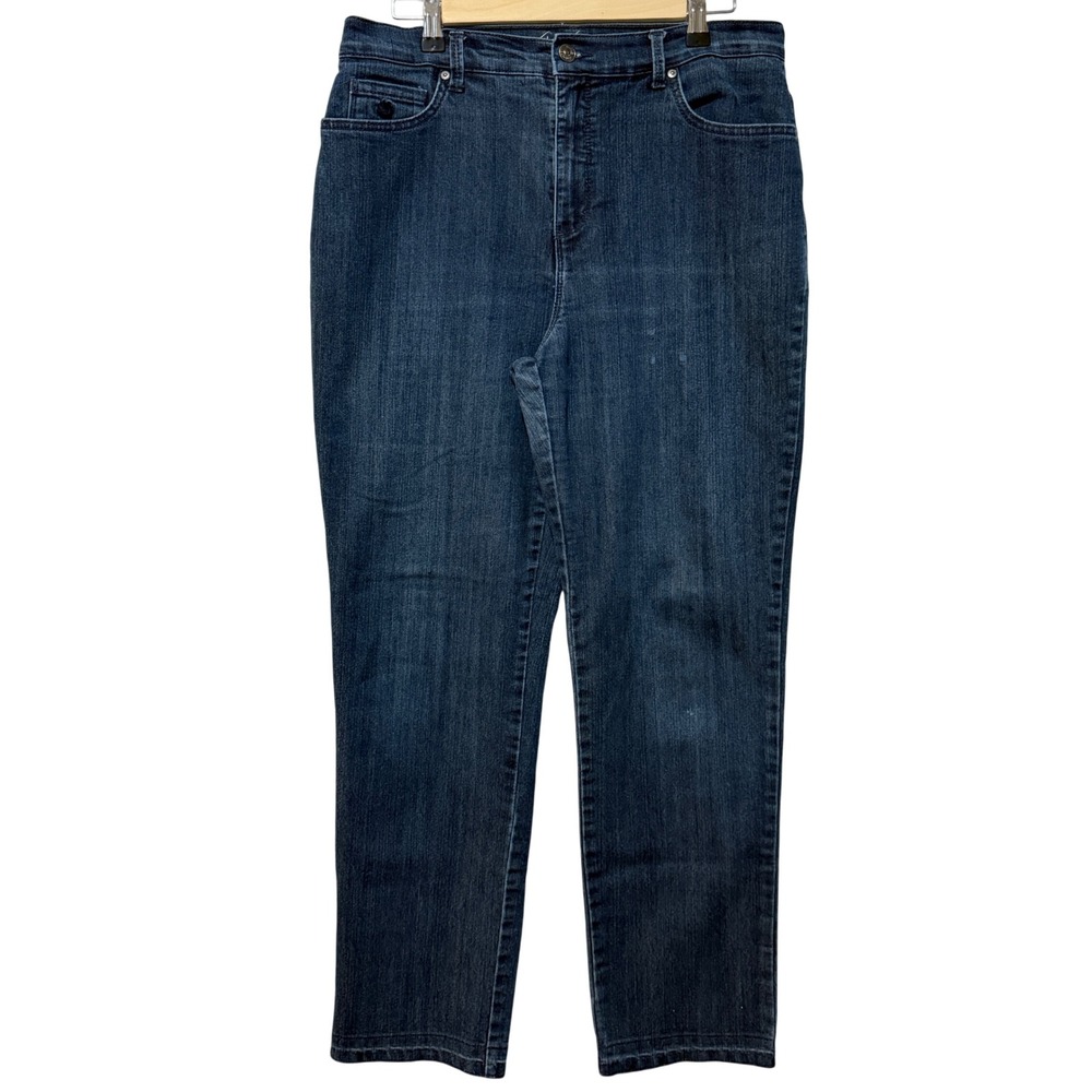 Gloria Vanderbilt Petite Amanda Classic Jeans Dark Wash Size 12 *‎